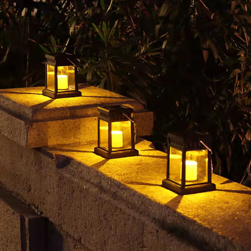 Outdoor solar waterproof courtyard candle light
